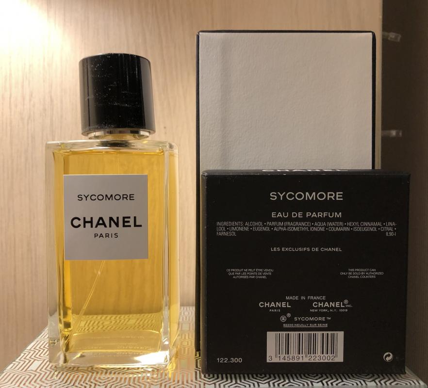 Духи шанель сикоморе. Шанель Sycomore. Духи сикоморе от Шанель. Chanel Sycomore 4 ml. Парфюмерная вода Chanel Sycomore 100 ml.