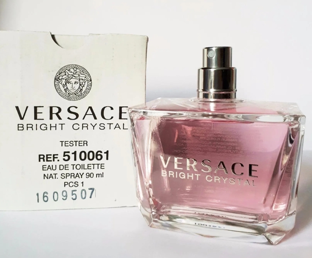 Bright crystal 90. Versace Bright Crystal тестер оригинал. Версаче Брайт Кристалл тестер 100 мл. Versace Bright Crystal 90ml. Брайт Кристалл тестер без крышки.