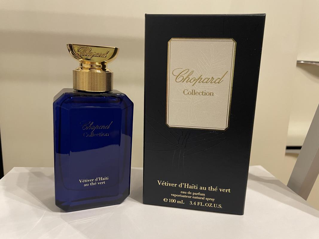 Chopard Vetiver d'Haiti au the Vert. Chopard avant Premiere Vetiver d'Haiti au the Vert.